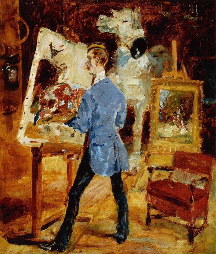 Henri aus Toulouse-Lautrec | Master apollon Der Maler Rene Princeteau in seinem Atelier - Toulouse Lautrec