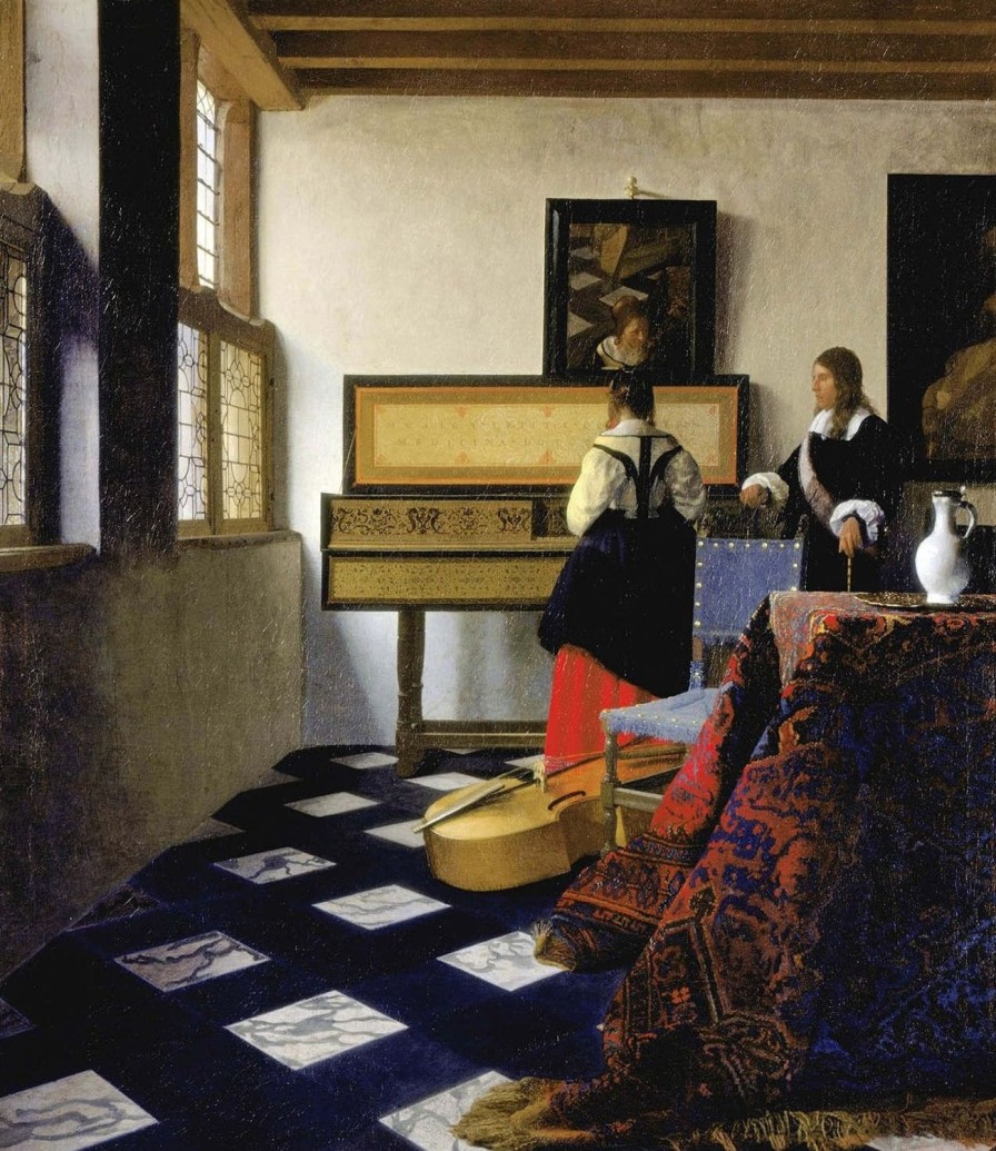 Johannes Vermeer | Master apollon Die Musikstunde (Vermeer) - Johannes Vermeer