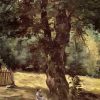 Gustave Caillebotte | Master apollon Frau sitzt unter einem Baum - Caillebotte