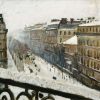 Gustave Caillebotte | Master apollon Boulevard Haussmann unter dem Schnee - Caillebotte