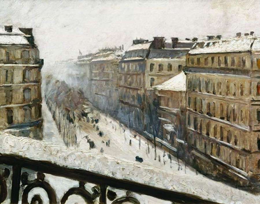 Gustave Caillebotte | Master apollon Boulevard Haussmann unter dem Schnee - Caillebotte