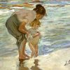 Joaquin Sorolla | Master apollon Mutter und Kind am Strand - Sorolla