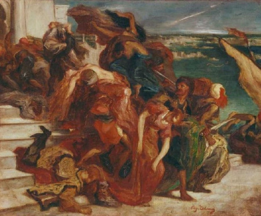 Eugene Delacroix | Master apollon Diebstahl einer türkischen Frau – Eugene Delacroix