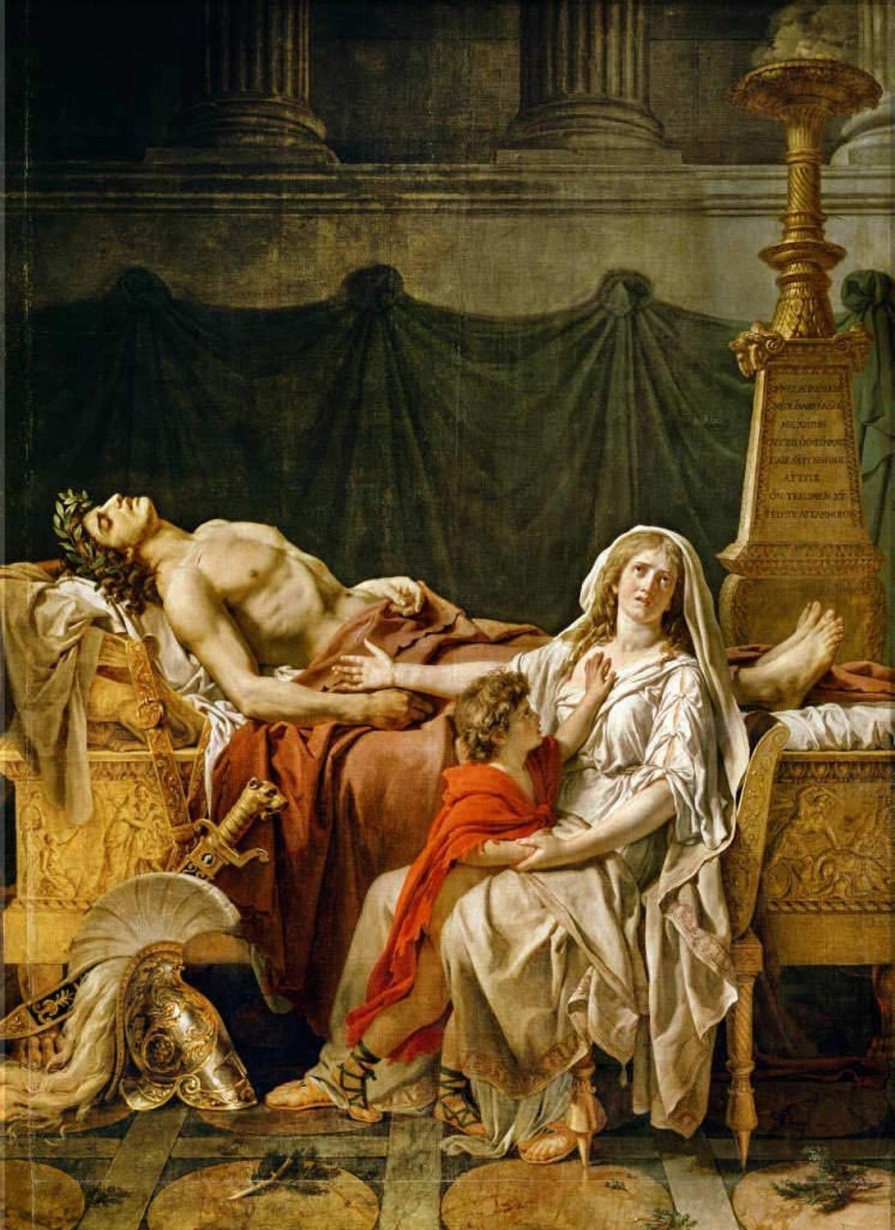 Jacques-Louis David | Master apollon Die Trauer um Andromache – Jacques-Louis David