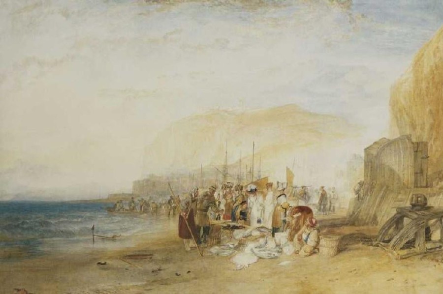 William Turner | Master apollon Fischspaziergang am frühen Morgen am Strand – William Turner