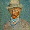 Vincent van Gogh | Master apollon Selbstporträt mit grauem Strohhut - Van Gogh