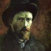 Vincent van Gogh | Master apollon Selbstporträt mit dunklem Filzhut - Van Gogh