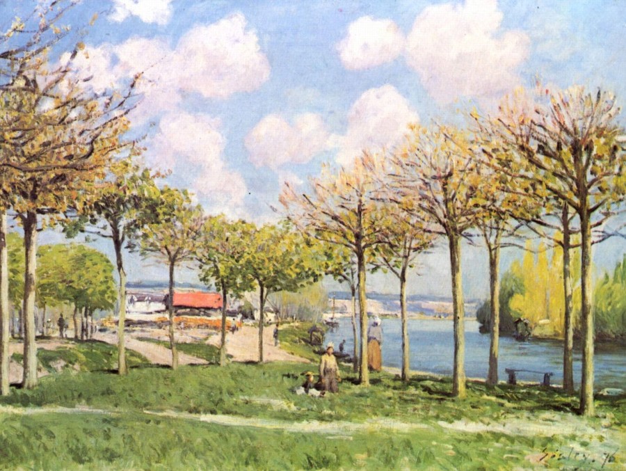 Alfred Sisley | Master apollon Die Seine bei Bougival – Alfred Sisley