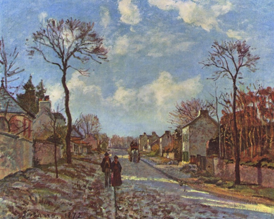 Camille Pissarro | Master apollon Winterroute in Louveciennes - Camille Pissarro