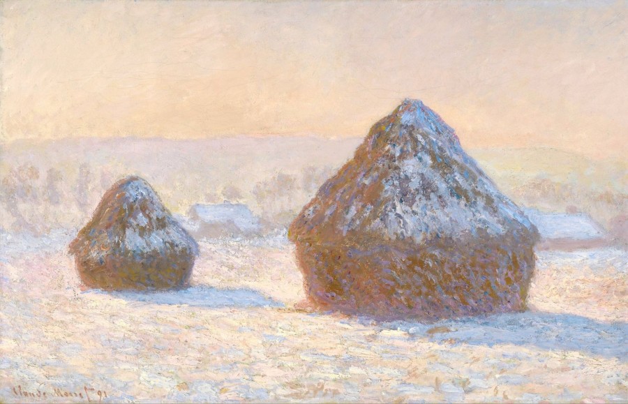 Claude Monet | Master apollon Heuhaufen, Wirkung von Schnee, am Morgen – Claude Monet