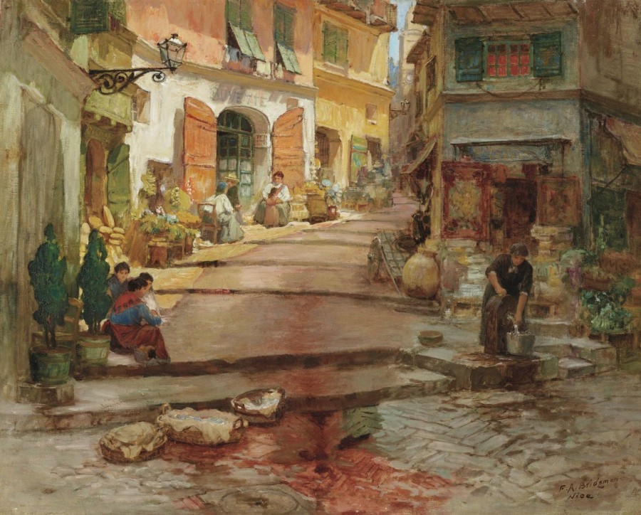 Frederick Arthur Bridgman | Master apollon Rue Droite, im alten Nizza – Frederick Arthur Bridgman