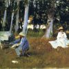 John Singer Sargent | Master apollon Claude Monet malt am Waldrand – John Singer Sargent