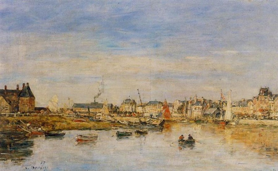 Eugene Boudin | Master apollon Der Hafen von Trouville – Eugene Boudin