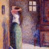 Camille Pissarro | Master apollon Junges Bauernmädchen auf ihrer Toilette - Camille Pissarro