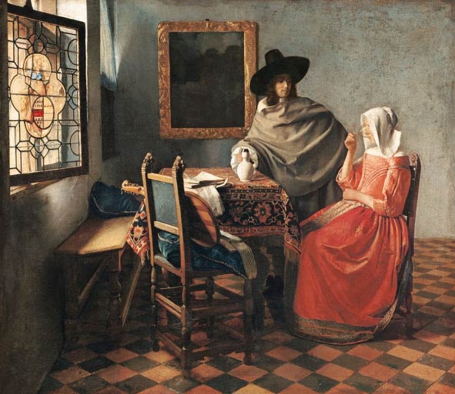 Johannes Vermeer | Master apollon Das Glas Wein - Johannes Vermeer