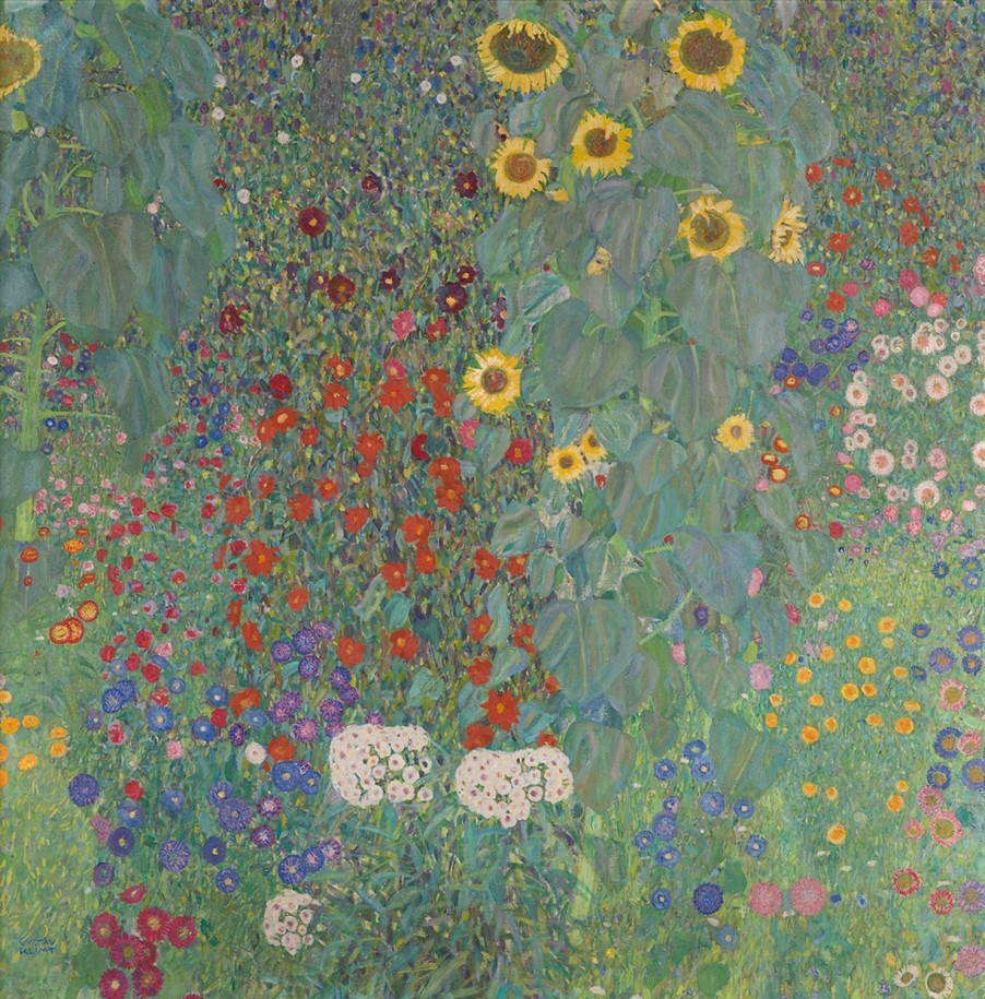 Gustav Klimt | Master apollon Landgarten mit Sonnenblumen - Gustav Klimt