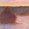 Claude Monet | Master apollon Mühlstein, Sonnenuntergang, Winter - Claude Monet