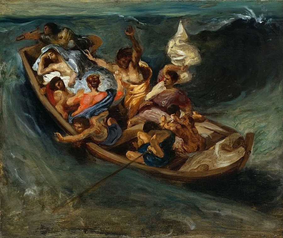 Eugene Delacroix | Master apollon Christus im Sturm auf dem Meer – Eugene Delacroix