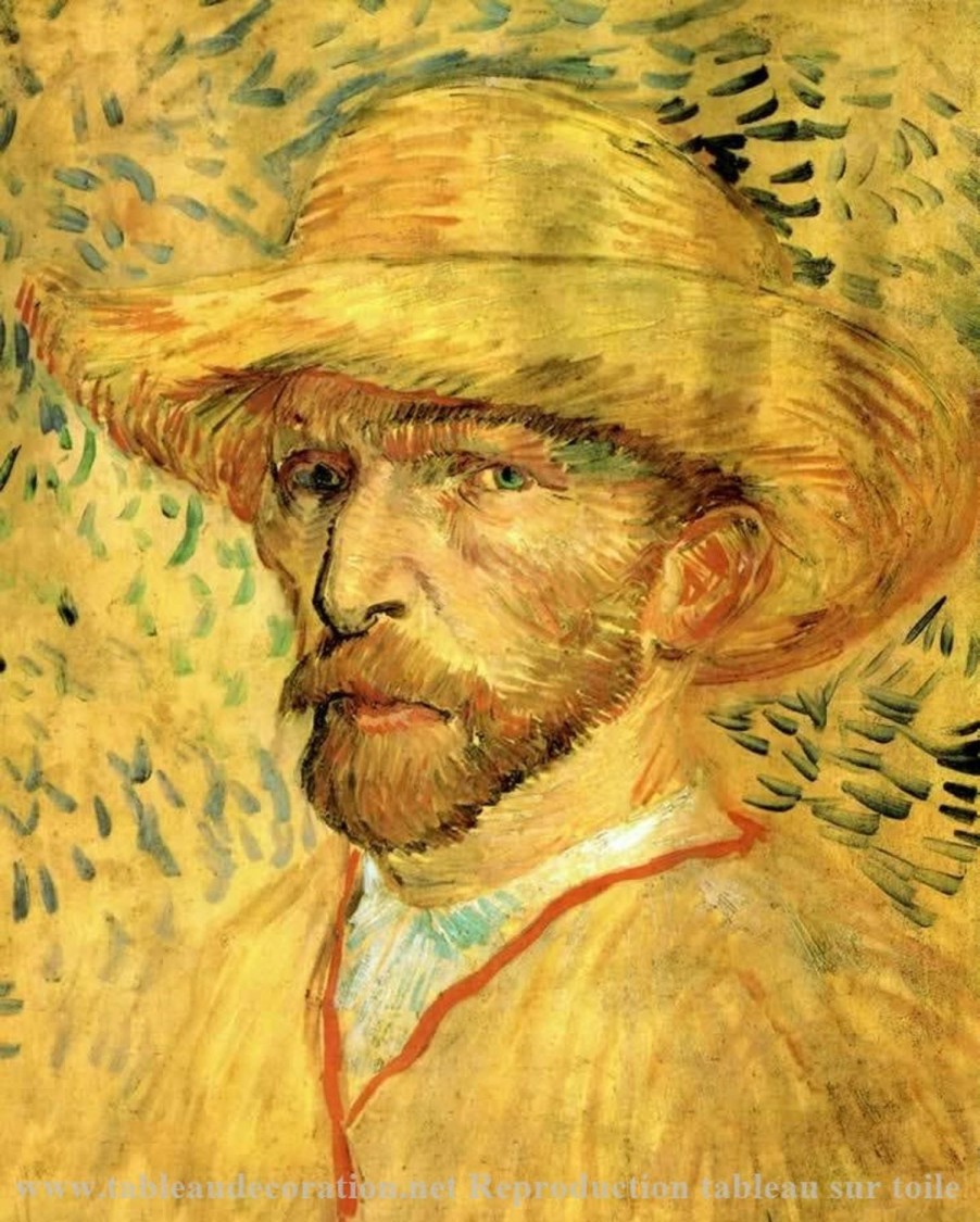 Vincent van Gogh | Master apollon Selbstporträt mit Strohhut - Van Gogh