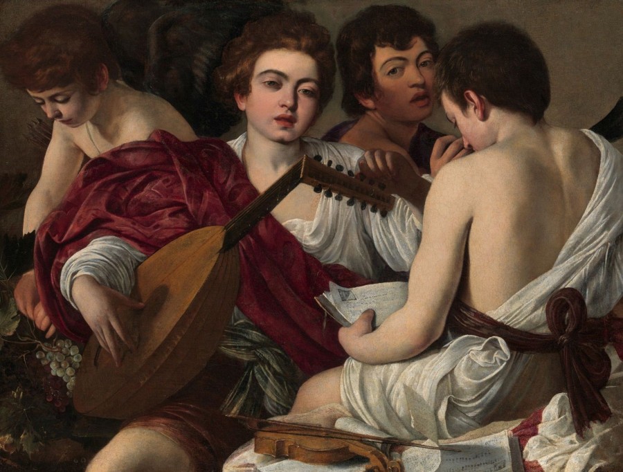 Caravaggio | Master apollon Jungen, die Musik machen – Caravaggio