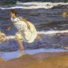 Joaquin Sorolla | Master apollon Laufen am Strand entlang – Sorolla